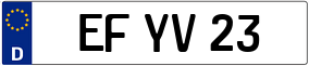 Trailer License Plate